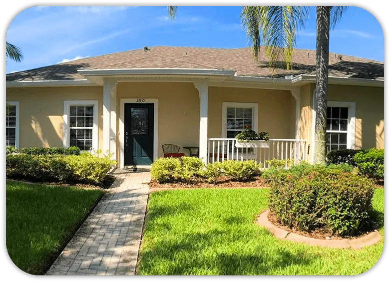 Florida home exterior for selling an active adult home